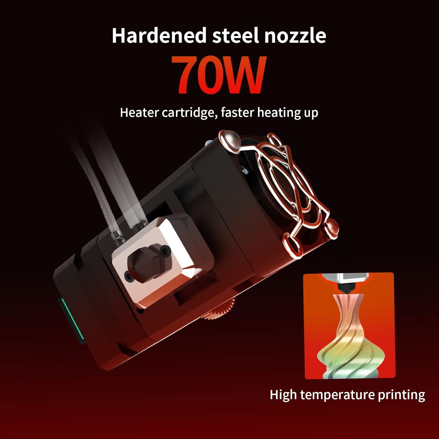 BIQU H2 500℃ Extruder Direct Drive Extruder High Temperature Hotend All Metal Heat Break Dual Gear Extruder for BIQU BX BIQU B1 SE Plus DIY 3D Printer Kits : Industrial & Scientific