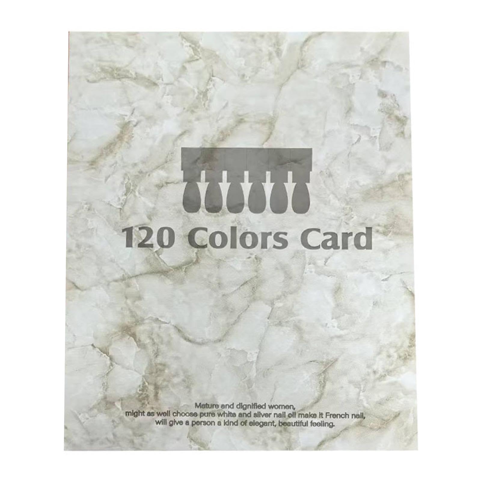 Expositor de 120 Colores de Uñas, Kit de Decoración Completo para Salón de Manicura con Pinceles- Gris