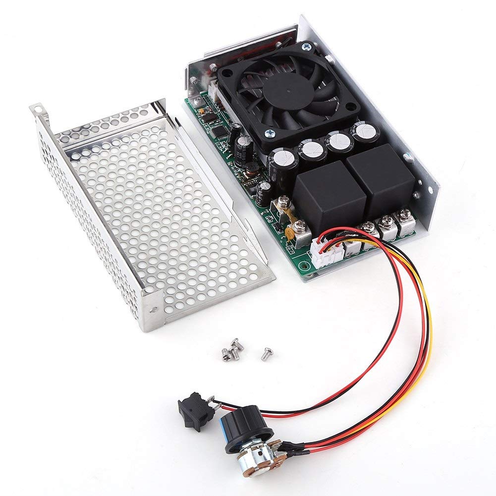 Samfox Regulator prędkości - DC 10-50 V 100 A 5000 W PWM PWM kontroler prędkości silnika płyta sterującego przełącznik sterowania