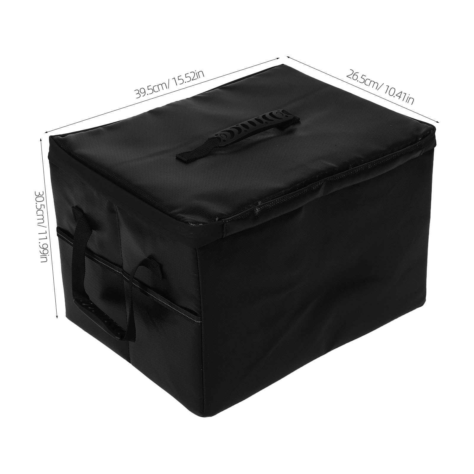 Operitacx Scatola portadocumenti impermeabile con serratura - Scatola organizer per documenti con cerniera e maniglia - Armadietto portadocumenti portatile con molteplici tasche per riporre materiale