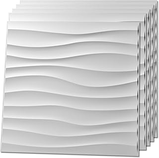 Art3d 12 Pack 3D Wave Design Wall panels 19.7
