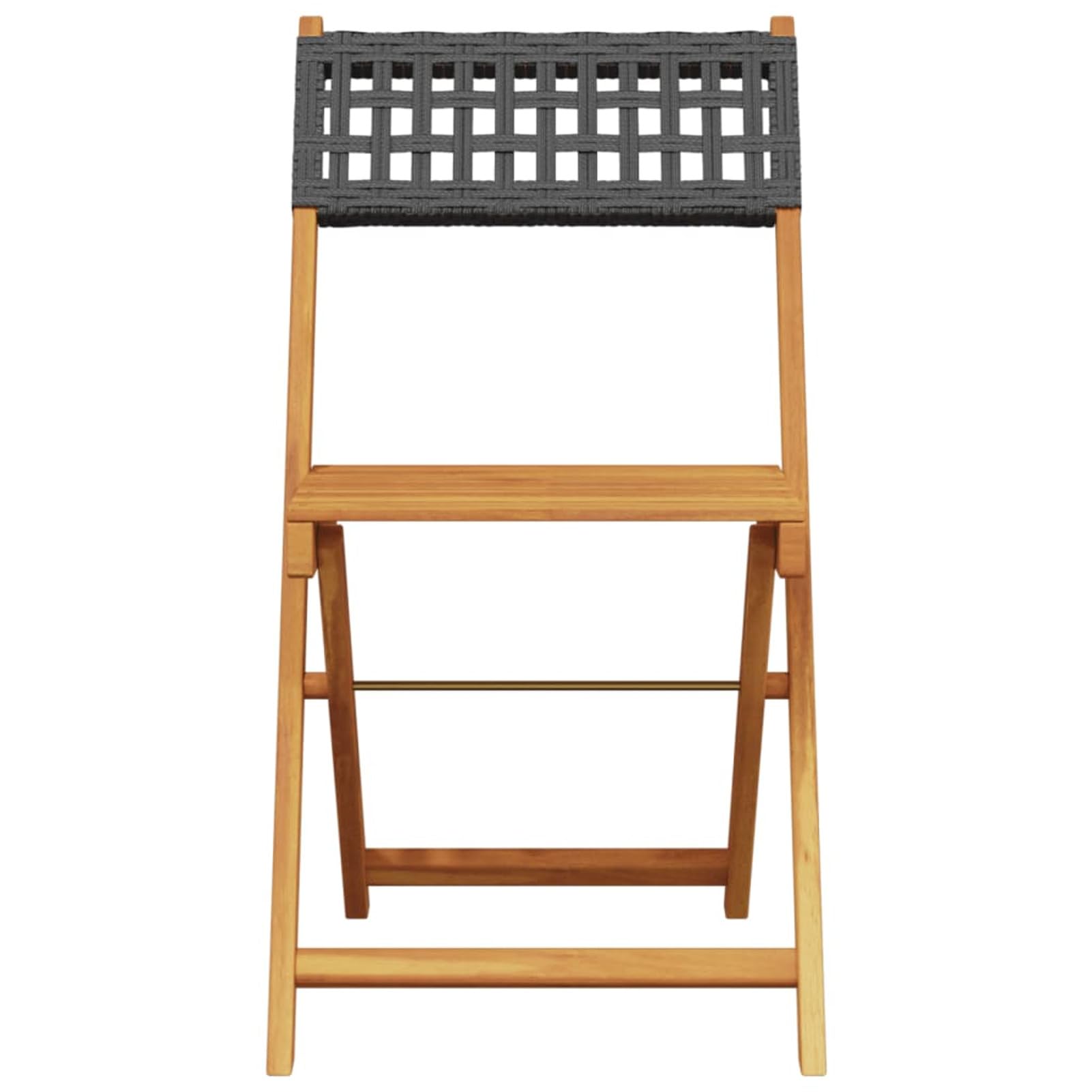 ZEYUAN Set da Bistrot 3 pz Nero in Polyrattan e Legno Massello,Set Bistrò Veranda,Set Bistrot da Esterno,Set Bistrot da Balcone-3281838