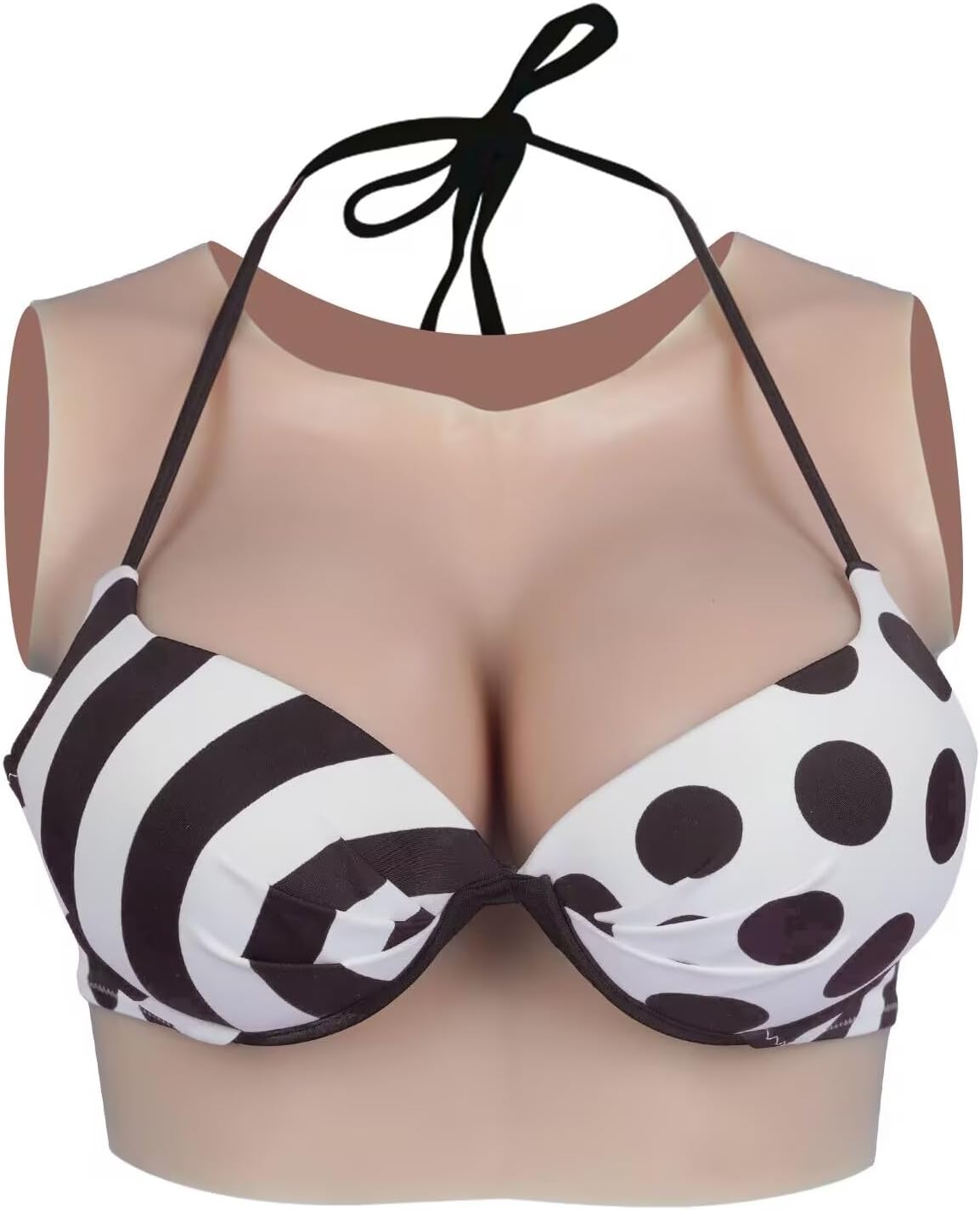 Silicone Breastplate Fake Breast forms Round Collar C-G Cup Crossdresser for Drag Queen Cosplay