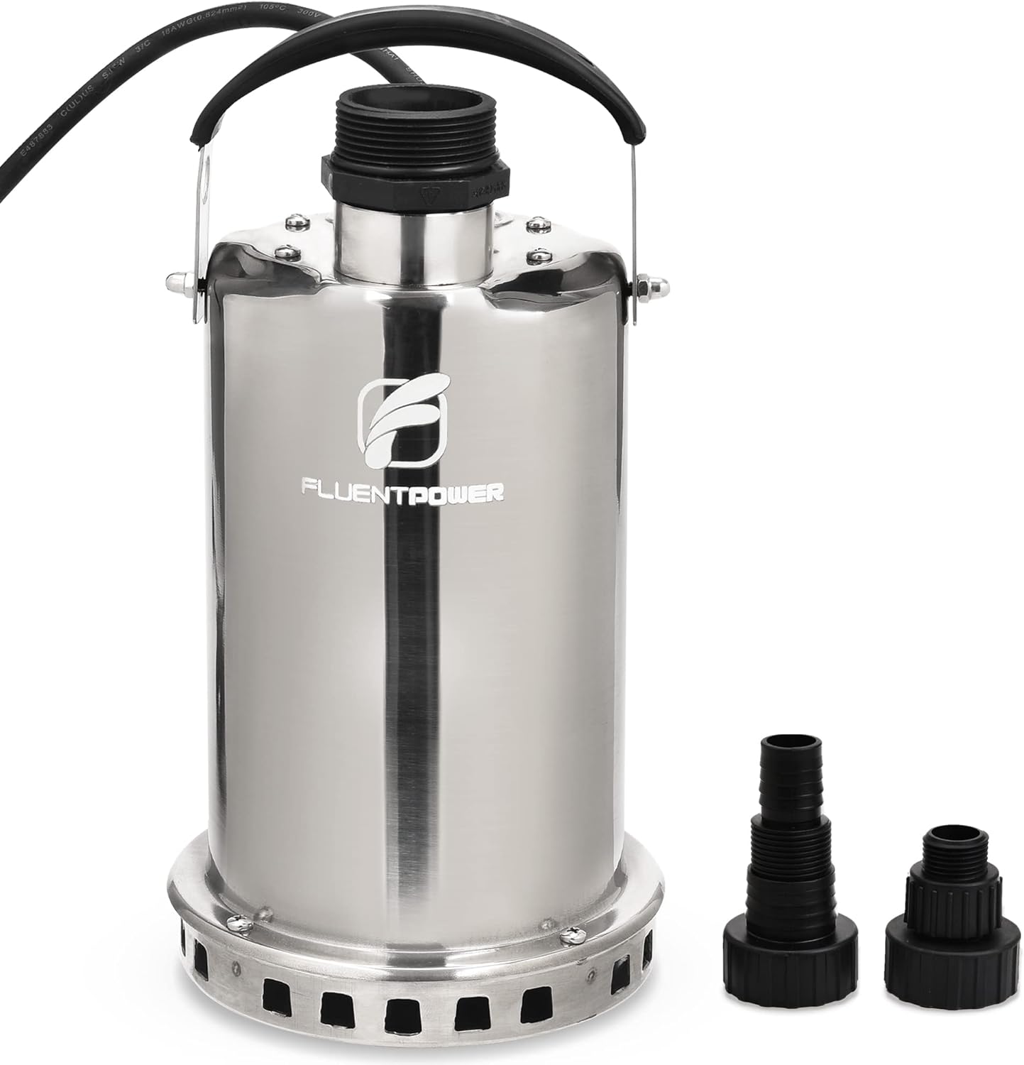 FLUENTPOWER 3/4HP Utility Pump 3300GPH Stainless Steel Submersible Sump