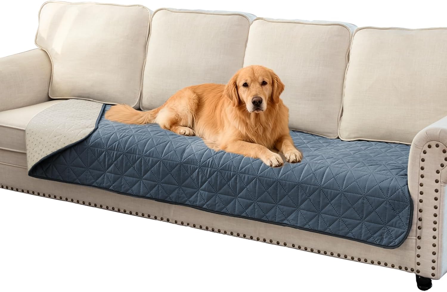 Ameritex Sofa Cover Waterproof for Seats Couch Cover for Dogs Pet Couch Cover Velvet for Chair Loveseat Sofa Machine Washable