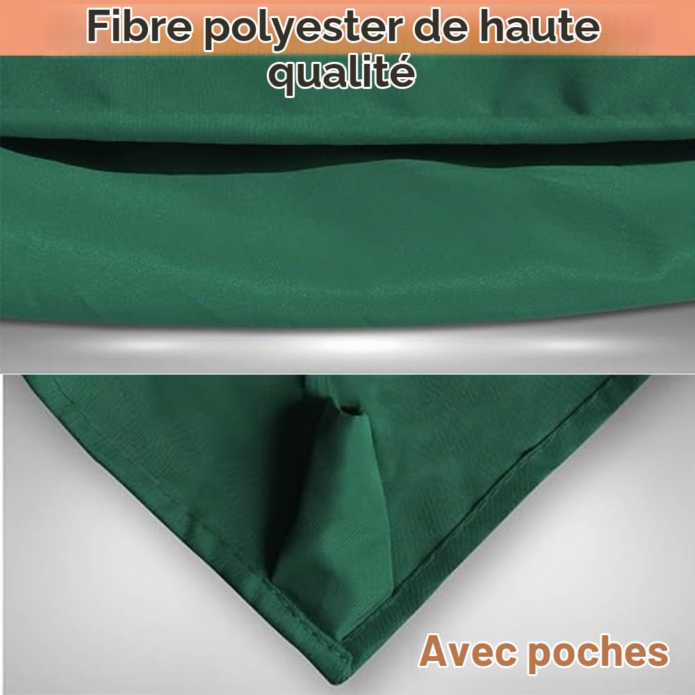 4/8 Baleines Auvent De Remplacement Pour Parasol 300×300cm 250x250cm 200x200cm, Toile De Rechange Carré Pour Cour, Housse Pour Parapluie Non Déporté(Gray,2.5x2.5m/8ftx8ft)