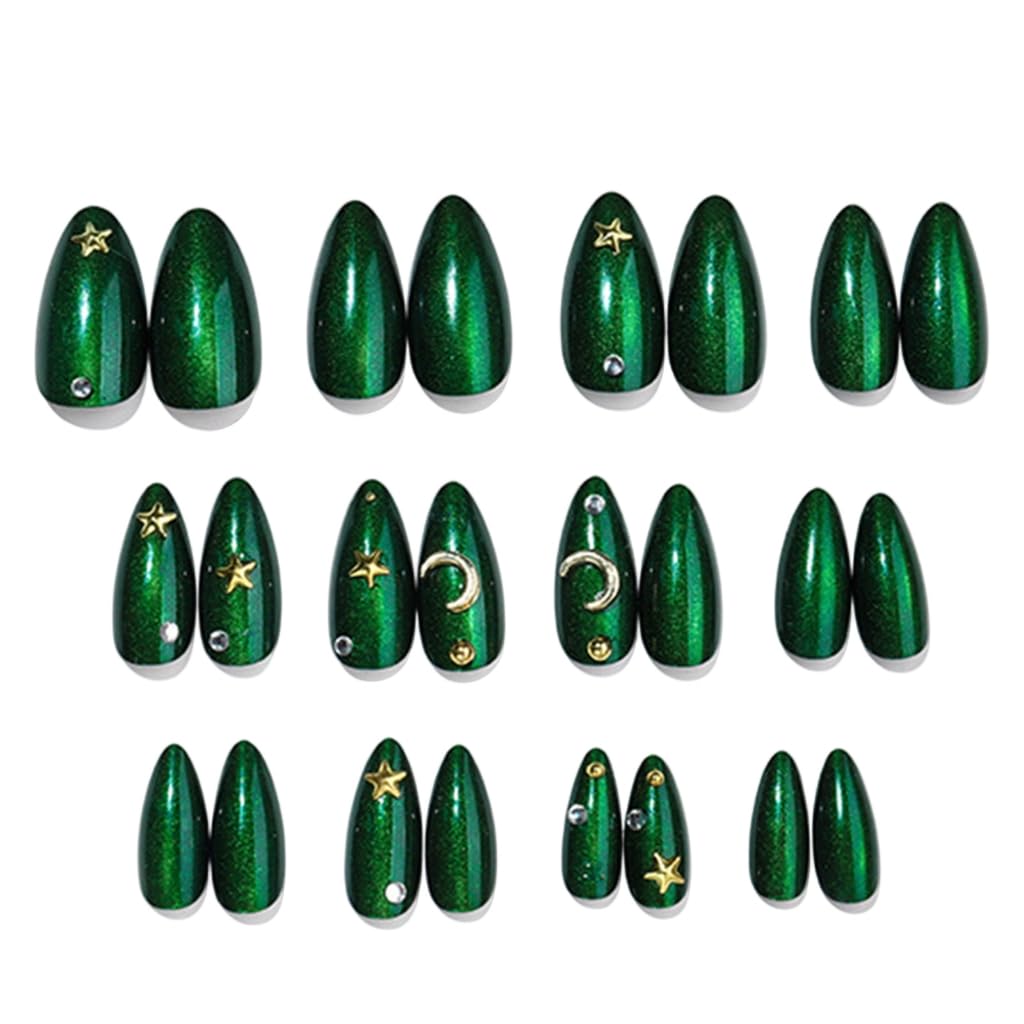Fashionable Press Ons With Cats Eye Designs Elegant Full Cover Stick on Nails for Women Manicure Decors