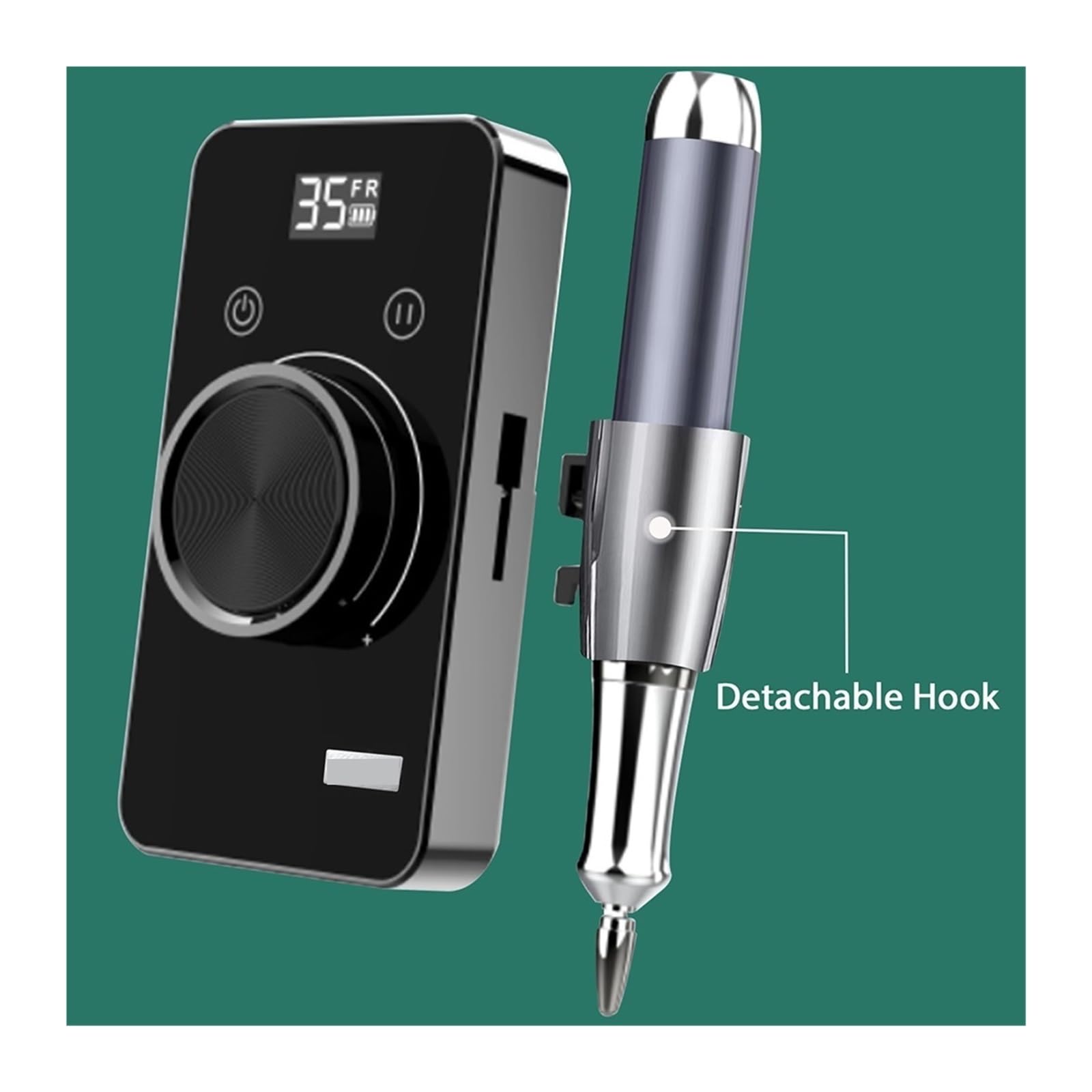 Taladro de uñas 35000 RPM, taladro inalámbrico eléctrico recargable for acrílicas, Gel Potente y eficiente(STE107-Dark Gray)