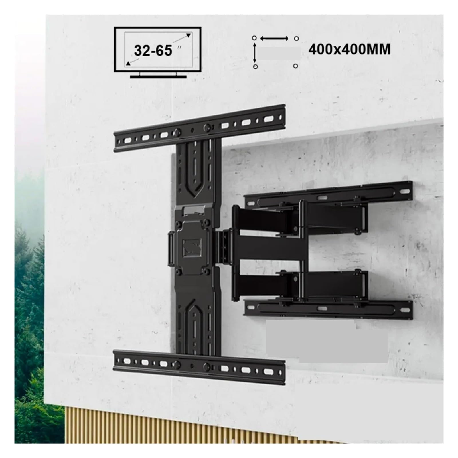 32-65 Inch TV Wall Mount Curved Flat Panel LED LCD Monitor Mounting Bracket TV Stand