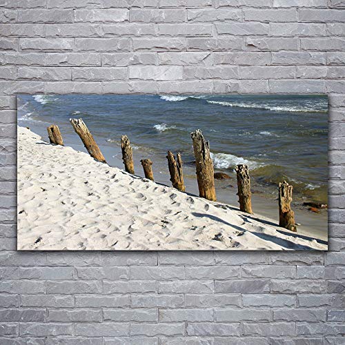 Tableau sur toile 120x60cm de la plage déco murale moderne - 3