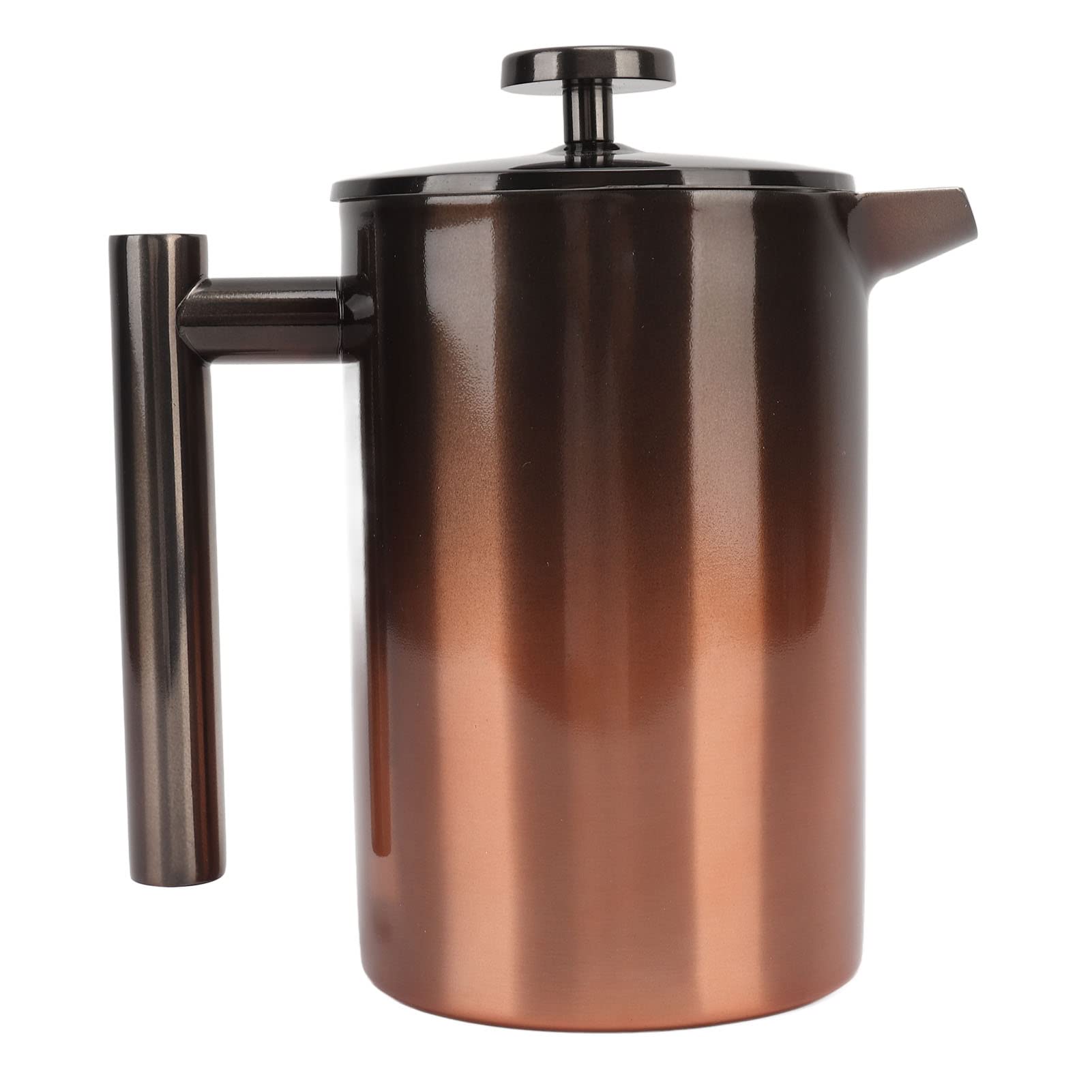 French Press Coffee Maker, Double Walled Stainless Steel French Press Coffee Pot Gradient Color Design Metal Insulation Coffee Press for Home Outdoor Camping Travel(800ml)