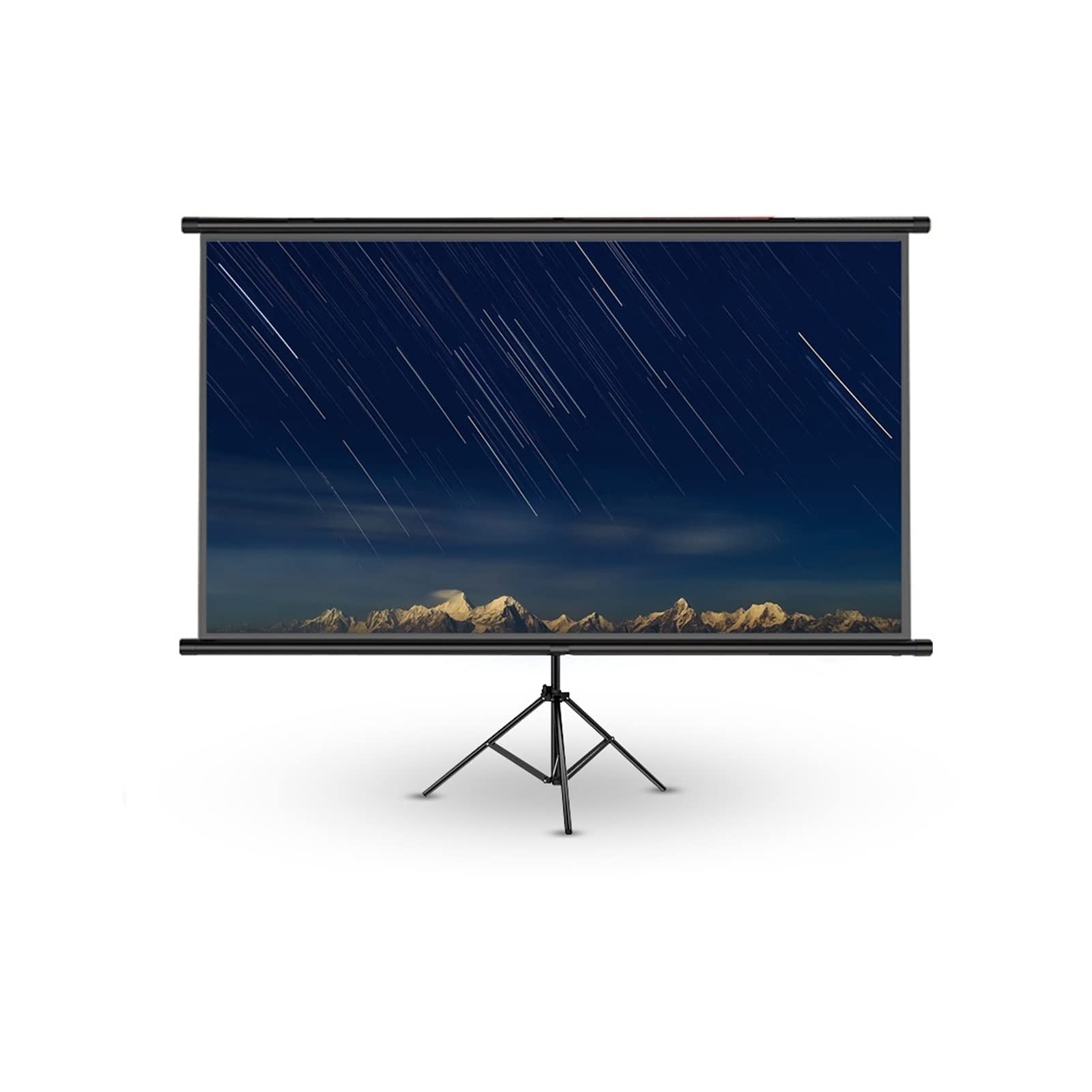 Myuyee White Portable 16:9 Projector 72 84 100 Inches Projection Screen Edging Projector Screen Tv Home Audio-Visual Screen Gaming, Office (72 Inch)