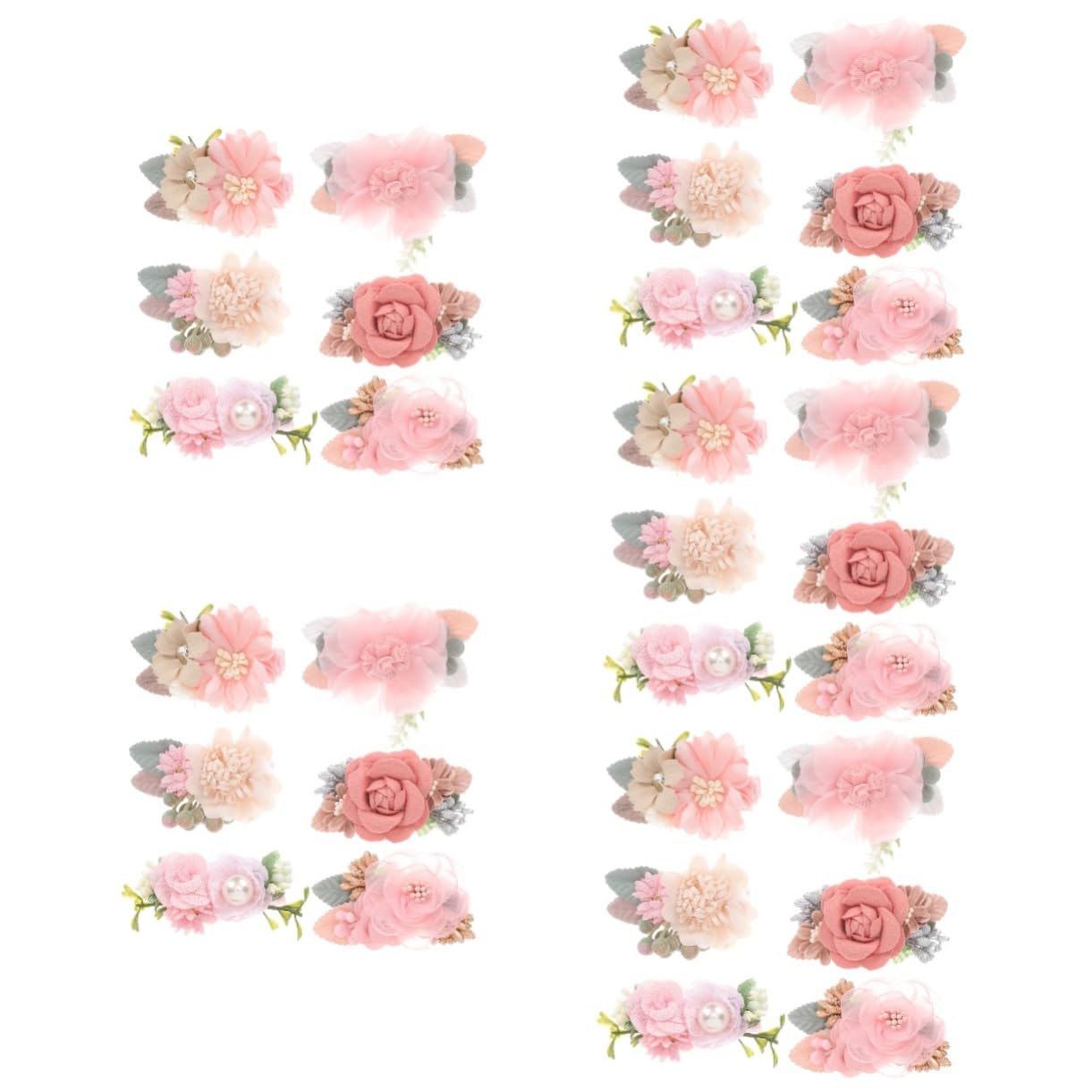 ibasenice 5 Set Di Accessori Per Per Bambine Fermagli Per A Forma Di Fiore Fermagli Per A Coccodrillo Per Neonati Fermagli Per in Tessuto Accessori Per Per Bambini Piccoli 6 Pezzi*5