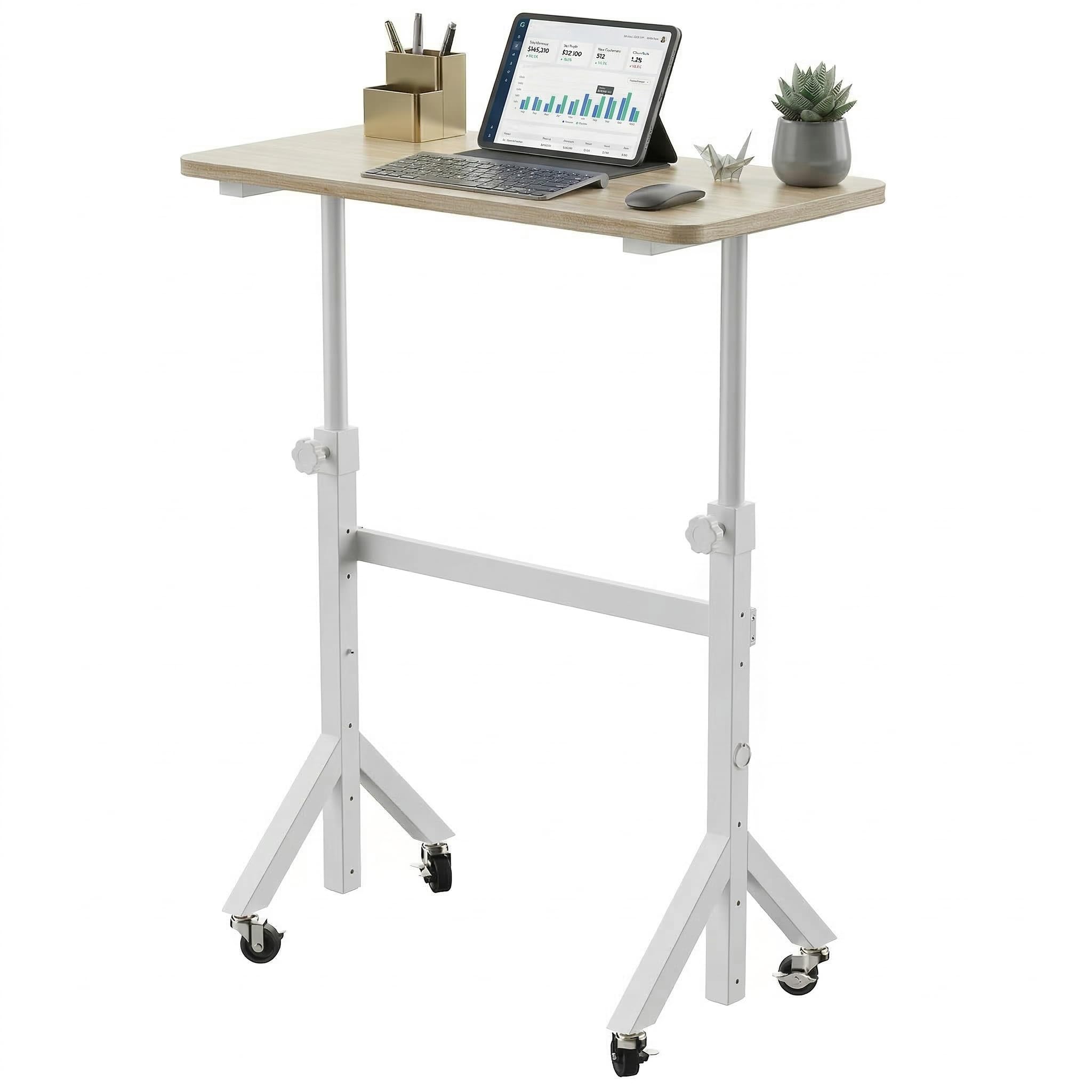 HUANUO Folding Desk, Foldable TV Tray Table for Eating on Couch, Extra Large TV Dinner Trays