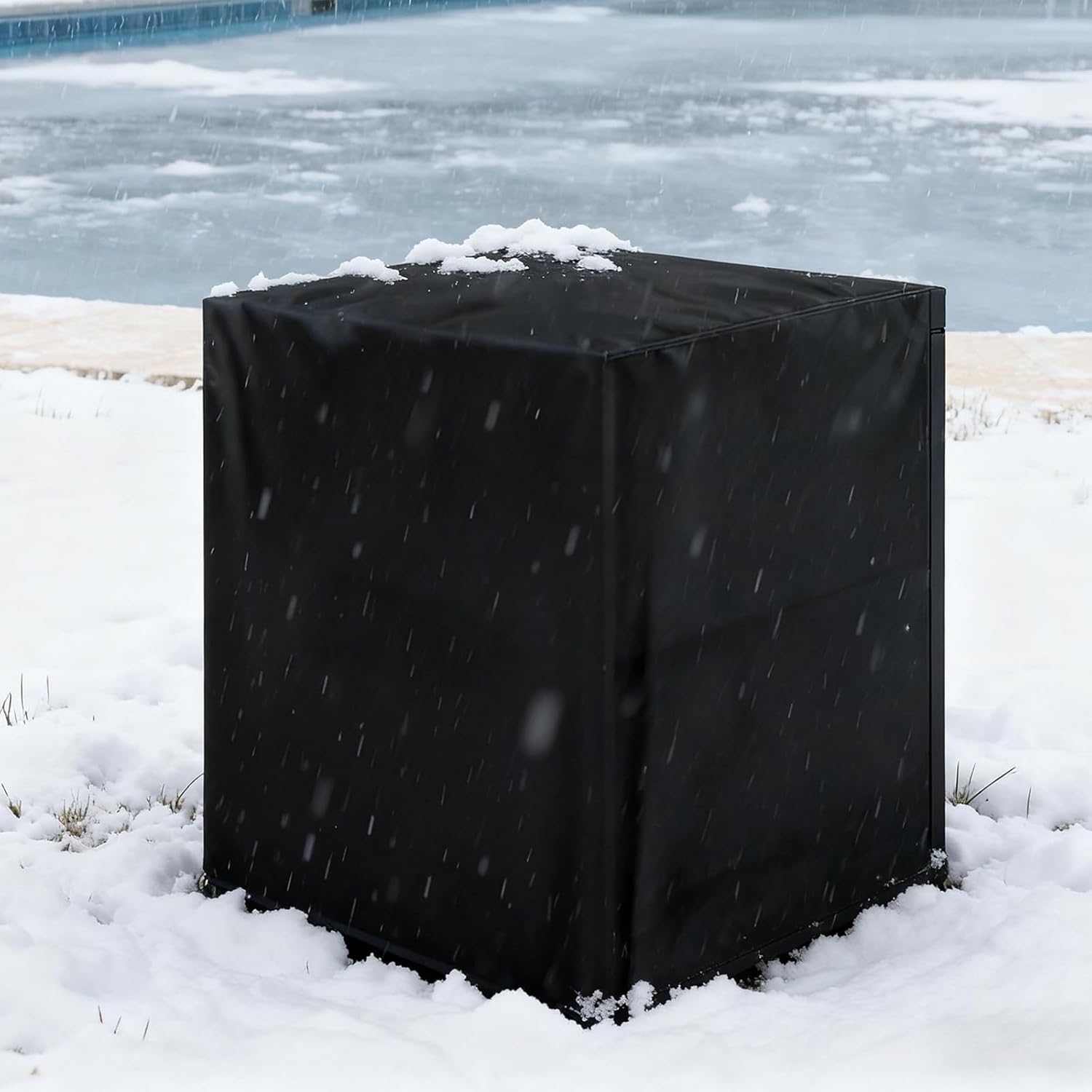 16000 BTU Electric Heat Pump Pool Heaters for Above Ground Pools WiFi Control 5000 Gallon Pool Heater 120v 60Hz with Cover