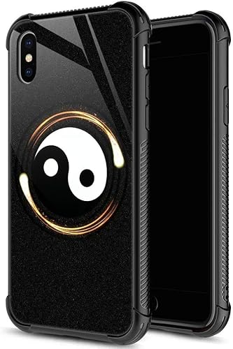 Miniatura 34 de Funda para iPhone Xs, funda para iPhone X, cristal templado, parte trasera a prueba de golpes, funda protectora para teléfono para hombre y niños
