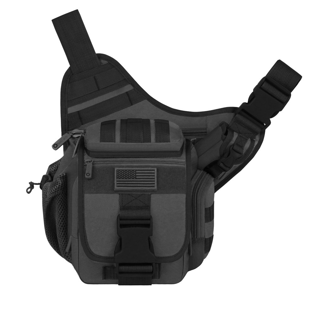 East West U.S.A RT511-DCG Tactical Shoulder Sling Trail Pack, Olive