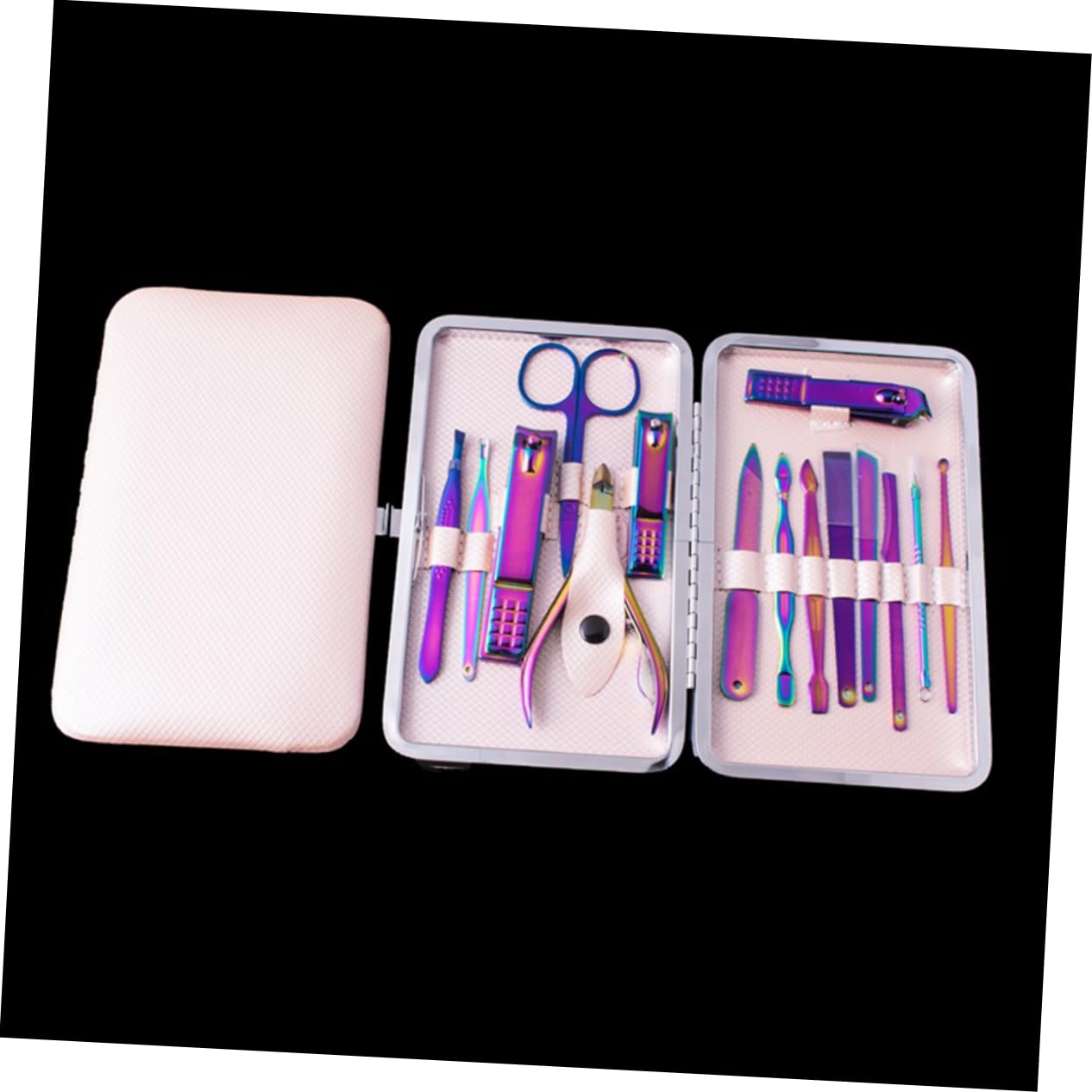 Set di Tagliaunghie Professionale 15 Pezzi in Acciaio Inossidabile | Strumenti per Manicure, Uso Salone e Casa, Design Ergonomico, Limatura e Rifinitura delle Unghie