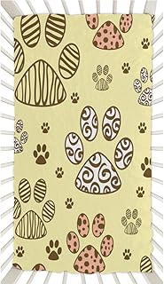 Happy Cat Claw Crib Sheets for Boys, Girls Machine Washable Soft Cozy Microfiber Fitted Crib Sheet for Standard Crib and Toddler Mattresses Boys Girls 28x52 Inch