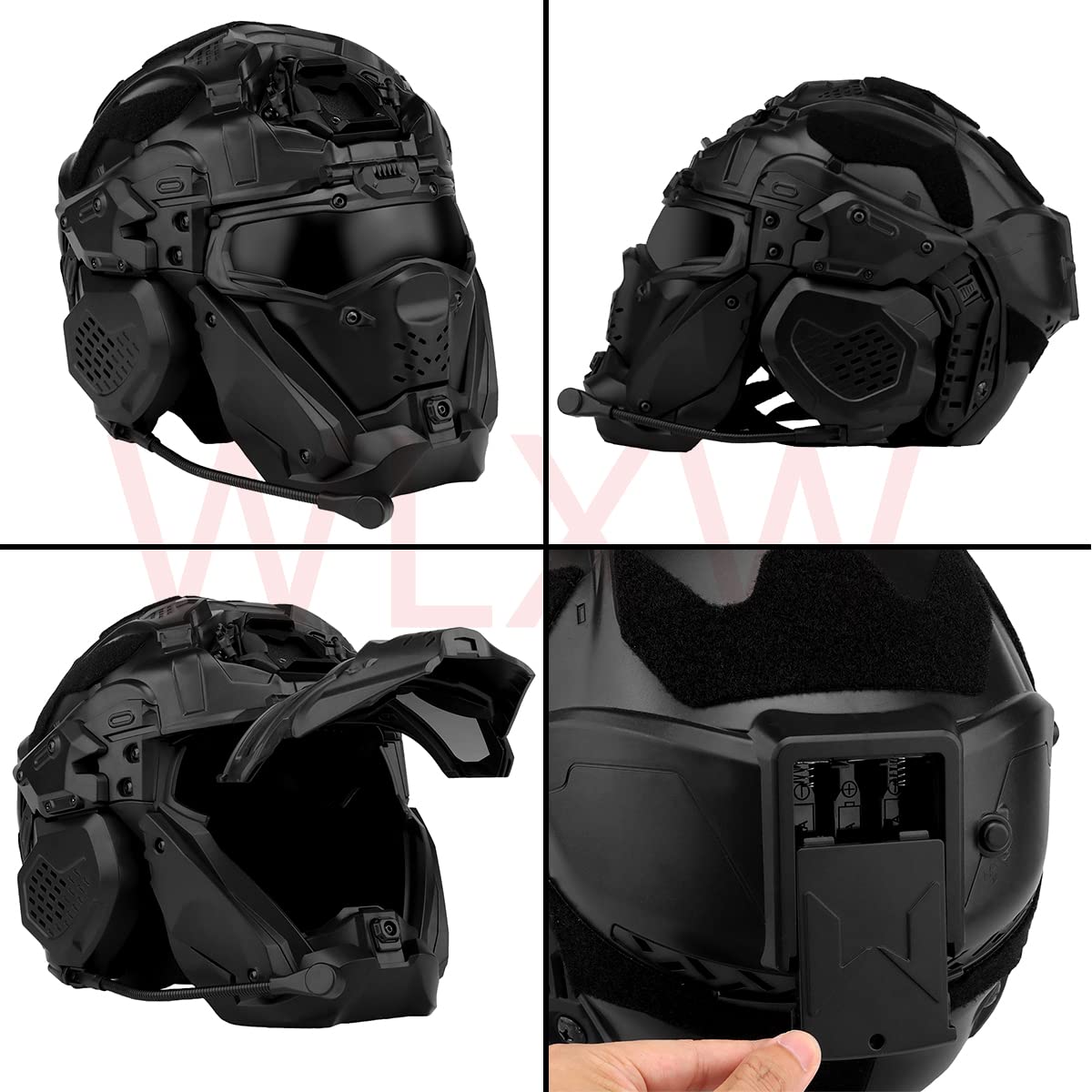 Couvercle Latéral Métal Avec Protège-Oreilles Pour Casque FAST - Accessoire Airsoft Paintball Tactique
