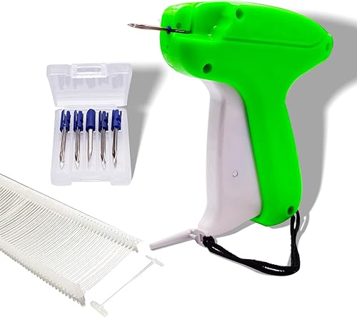 Pistola de etiquetado para ropa, pistola de etiquetas de precio con 5 agujas y 5000 piezas de sujetadores de púas para etiquetas, pistolas de