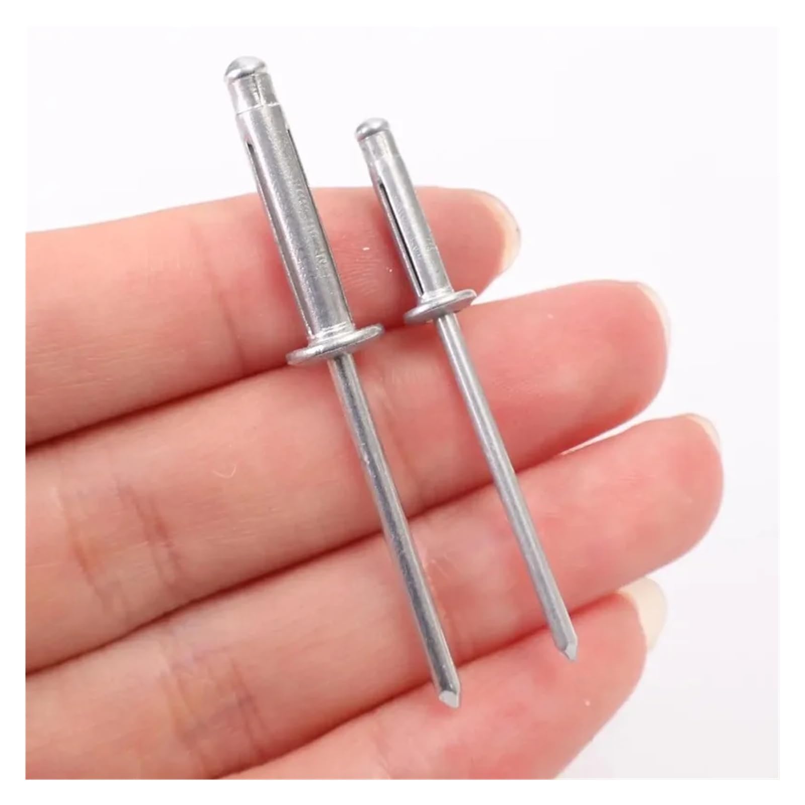 300/50 Stück Blindnieten-Sortiment aus Aluminiumlegierung, runder Kopf, dreifach gefaltete Niete for Holz, Kunststoff, Metall, DIY, reparierte Verbindungselemente(300PCS,M3.2)