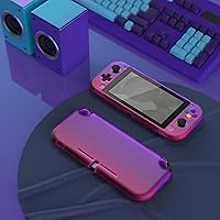 Vista 3 de eXtremeRate PlayVital - Funda protectora personalizada para Nintendo Switch Lite, funda rígida para Nintendo Switch Lite, 1 protector de pantalla