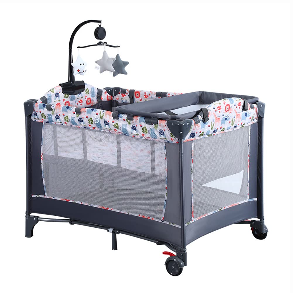 Amazon | Brotish 折りたたみ式 赤ちゃん ベビーベッド プレイヤード  