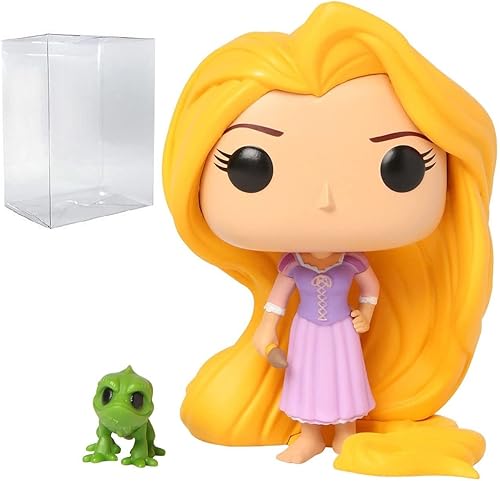 POP Disney Princess: Tangled - Figura de vinilo Rapunzel & Pascal Funko (paquete con funda protectora de caja compatible)