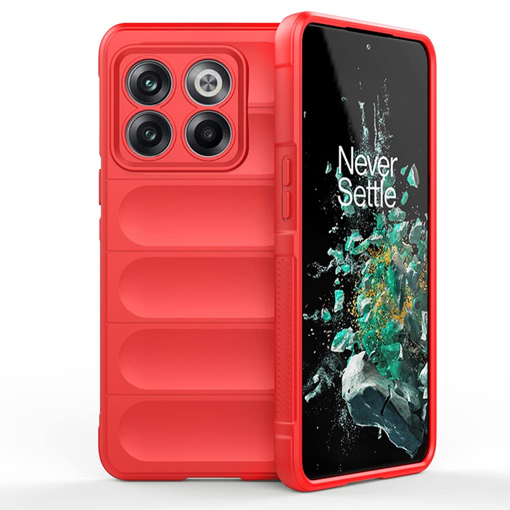 SEAHAI Case For OnePlus 10T 5G, Sturdy Shockproof Case Soft Silicone Airbag Design Rubber Cover Heavy Duty Protection Ultra Thin Cover - Black - View #9