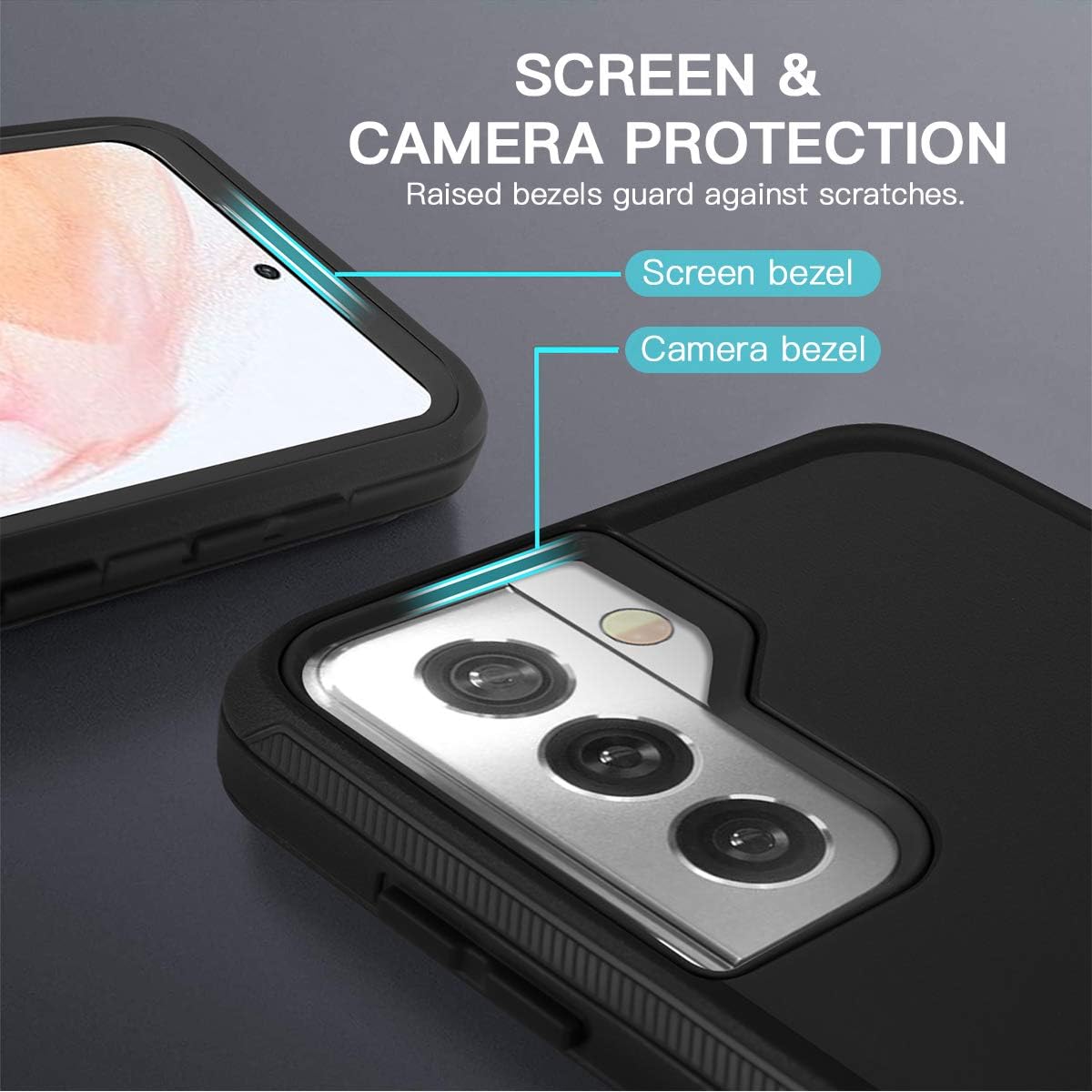 AICase Belt-Clip Holster Case for Galaxy S21 Plus with Screen Protector, Heavy Duty Drop Protection Full Body Rugged Shockproof/DustProof Tough Military Grade Phone Cover for Samsung Galaxy S21 Plus