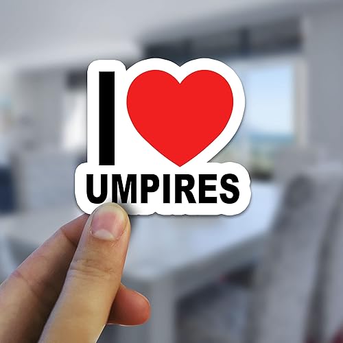 Miniatura 3 de I Love Umpires Sticker, Softball Baseball Helmet Sticker, Helmet Sticker, Umpire Sticker, Baseball Sticker, Softball Sticker, Water Assistant Trendy