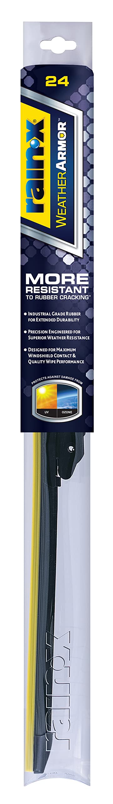 Photo 1 of Rain-X 830224 WeatherArmor Beam Wiper Blades, 24 Inch Windshield Wipers (Pack of 1)