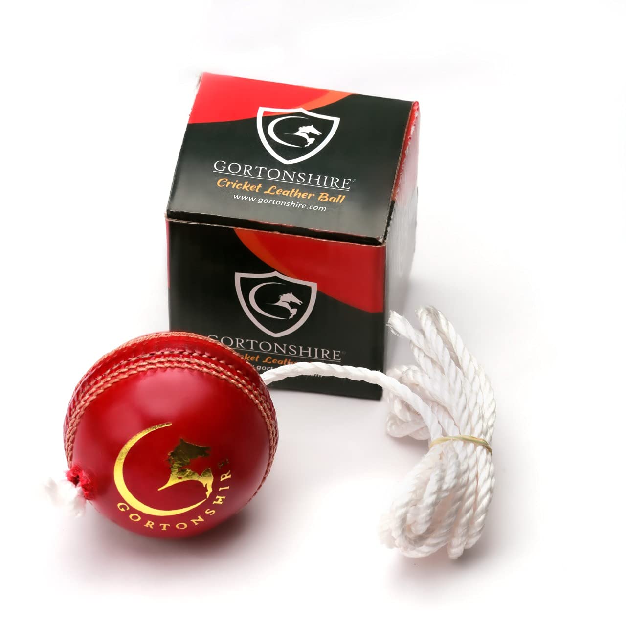 Gortonshire Leather Cricket Hanging Practice Ball Red (B08P22YQNC) Amazon Price History, Amazon Price Tracker