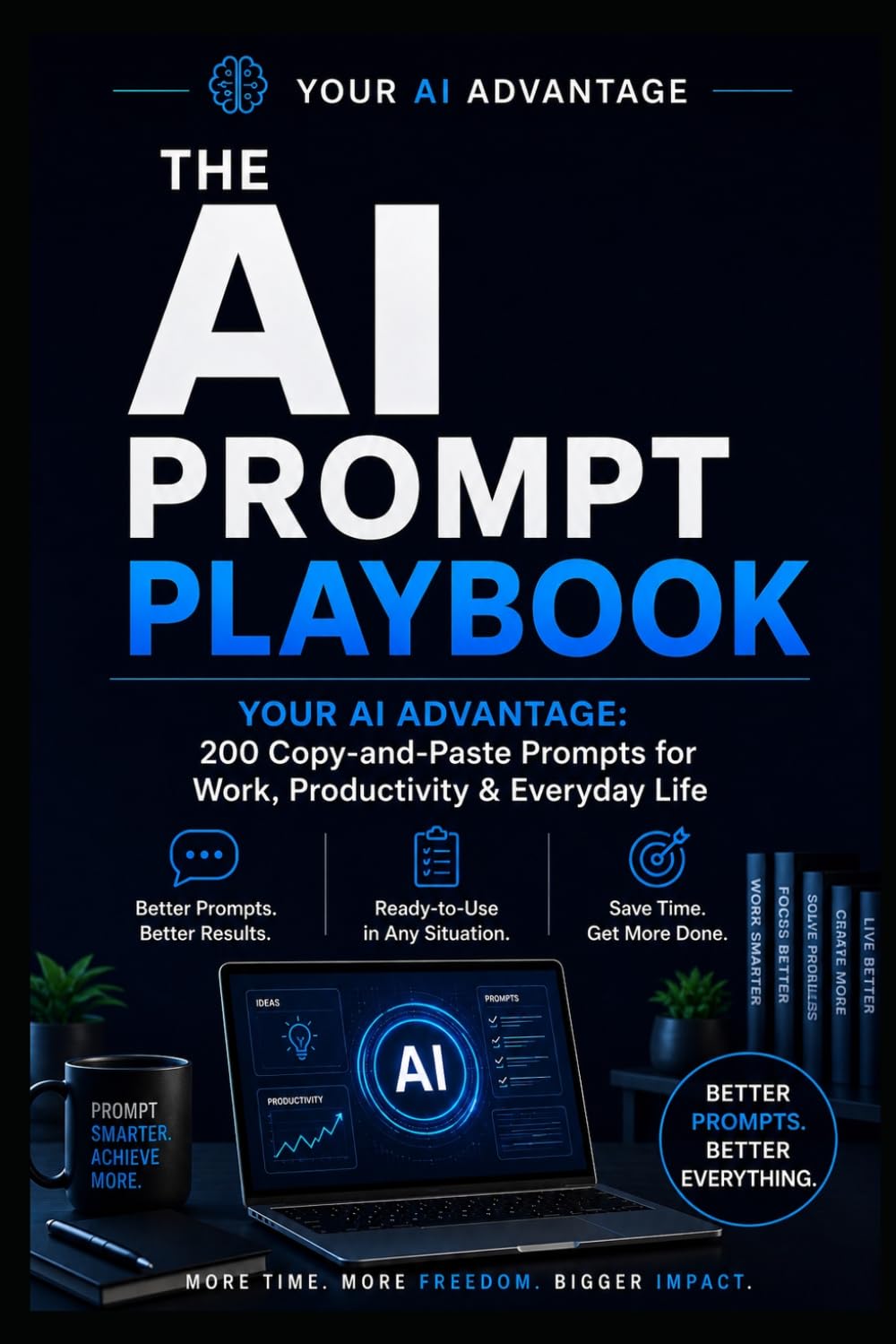 The AI Prompt Playbook: YOUR AI ADVANTAGE: 200 Copy-and-Paste Prompts for Work, Productivity & Everyday Life