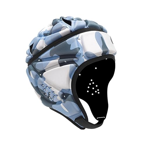 Soft Shell Football Helmet, 7v7 Rugby Headguard - Adjustable Scrum