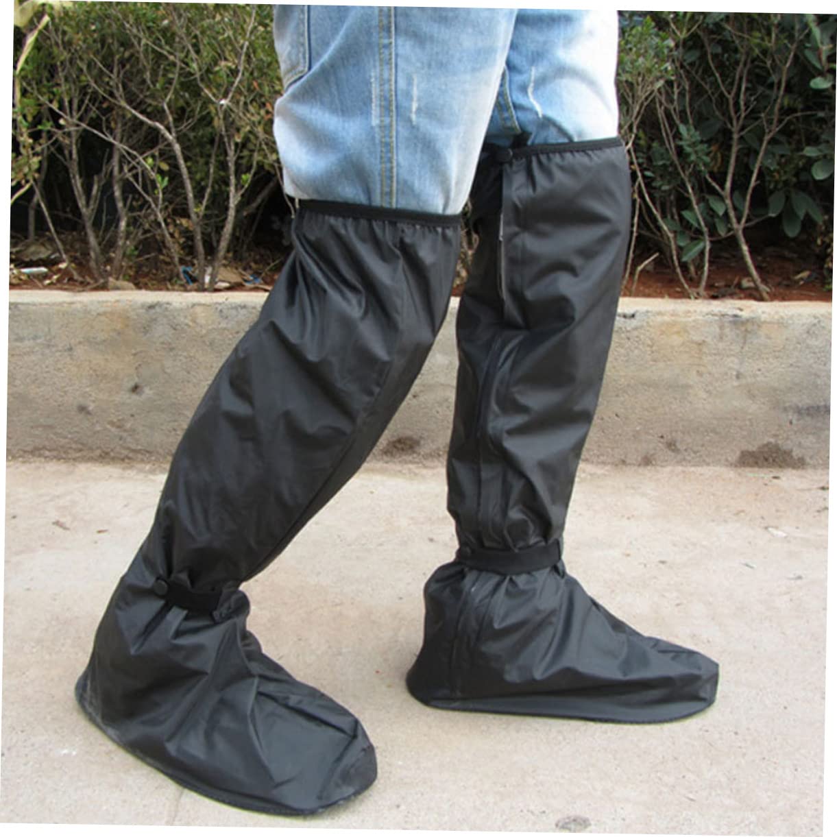 Botas De Impermeables Cubrezapatos Engrosados Diseño De Cubrezapatos Portátiles para Ciclismo Lluvioso Antideslizantes y Plegables