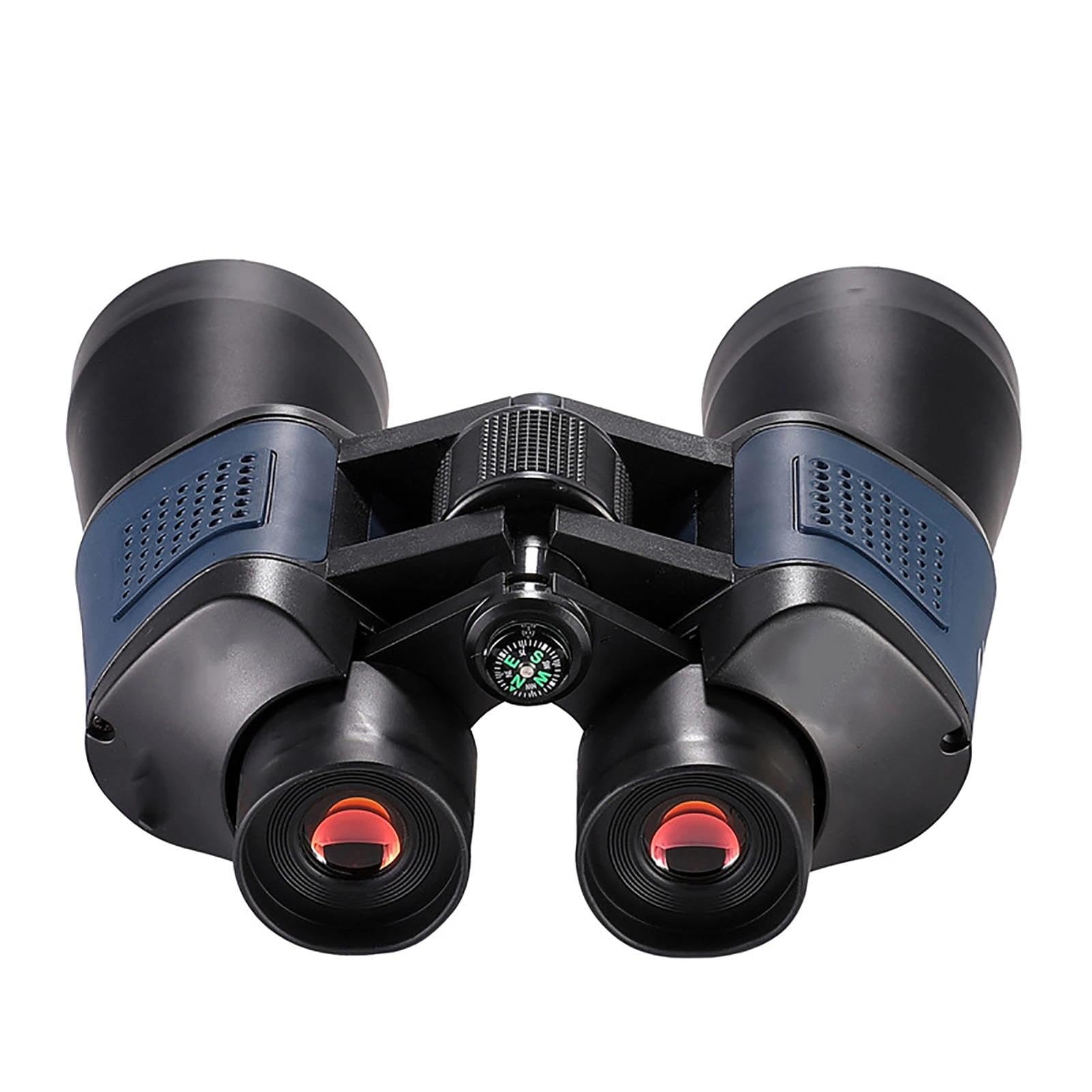 Jumelles grossissantes x 10 avec objectif de 50 mm avec prisme BAK4, compactes et légères pour observation des oiseaux, chasse, voyage, tourisme, concert