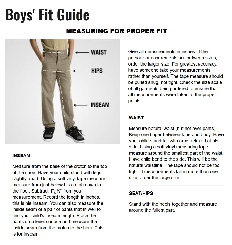 dickies boy39s flexwaist flat front straight leg school uniform pants  adjustable uniform trousers for schoolwear