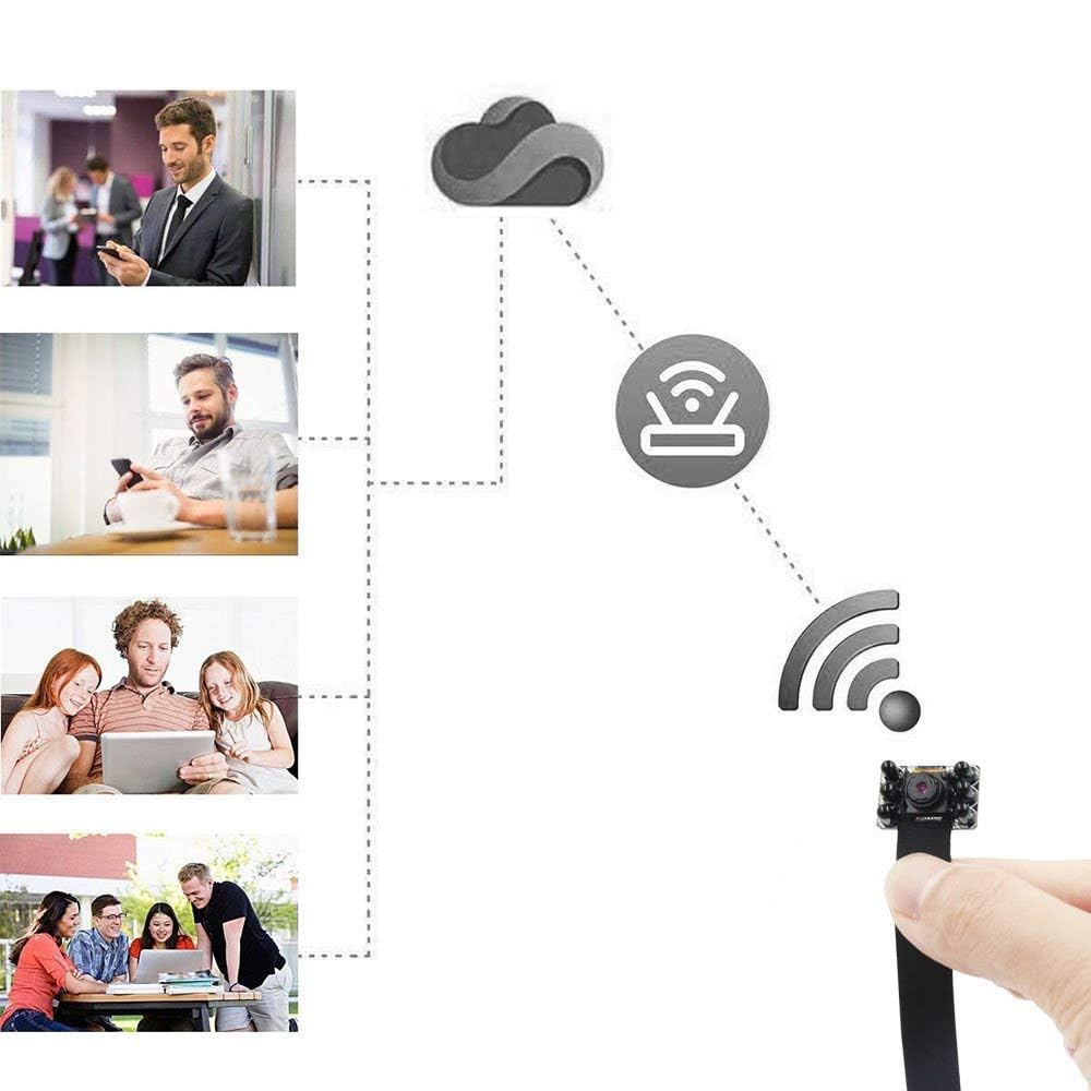 Caméra Mini Sécurité Cachée HD Wi-Fi CCTV P2P Vision Nocturne