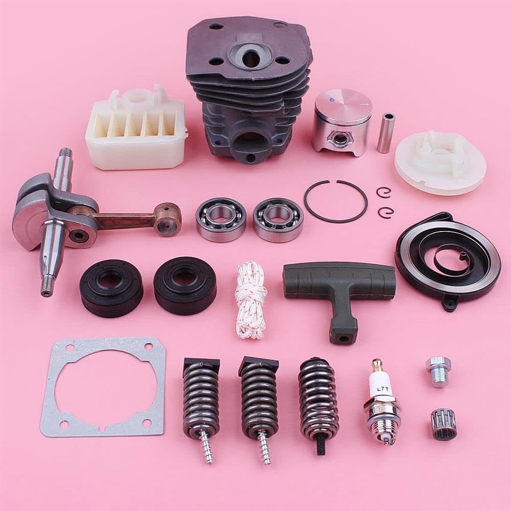 Replacement Part for 44mm Cylinder Piston Kit Fits for Husq 340 345 350 Crankshaft Buffer Air Filter #dupart2462860