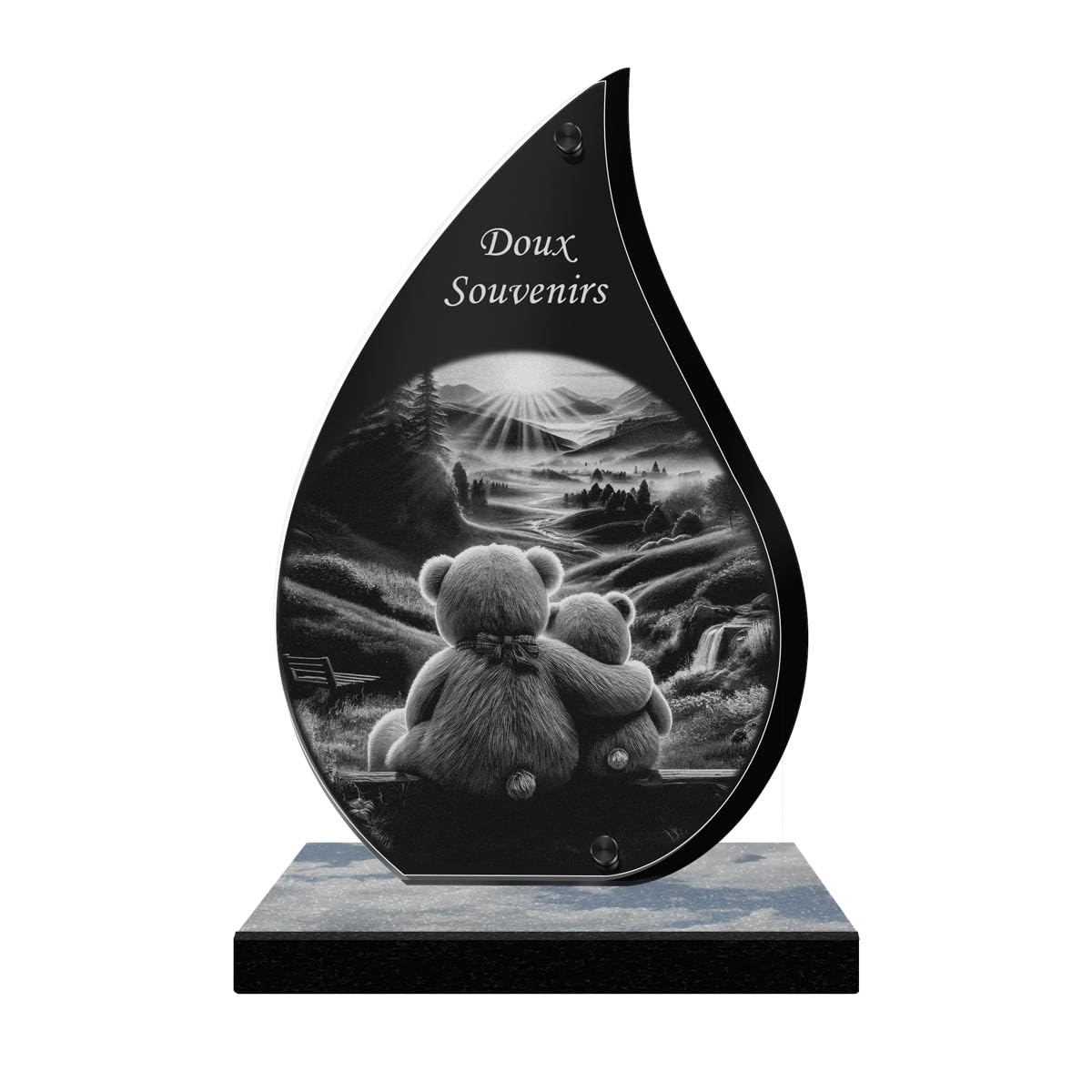 Plaque tombale gravée laser pour bébé et enfant | ETERNEL