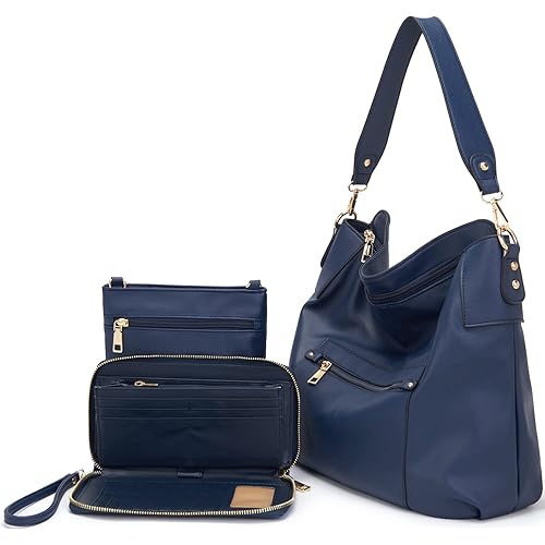 Large Crossbody Bags Ladies Shoulder Handbags Purse and Wallet Set for Women Totes Hobo Purses