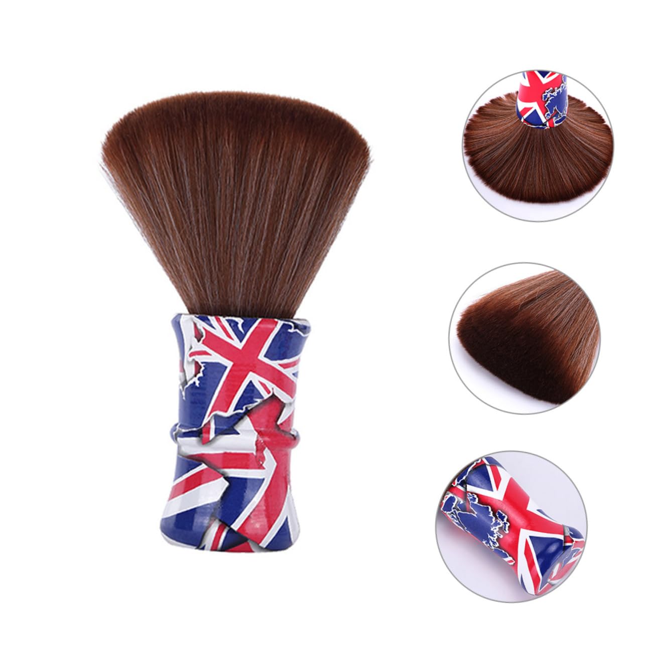 TOVINANNA Grooming Tool Soft Nylon Bristles Shaving Brush for Men Barber Accessory Hair Duster Hair Salon Neck Duster Brush
