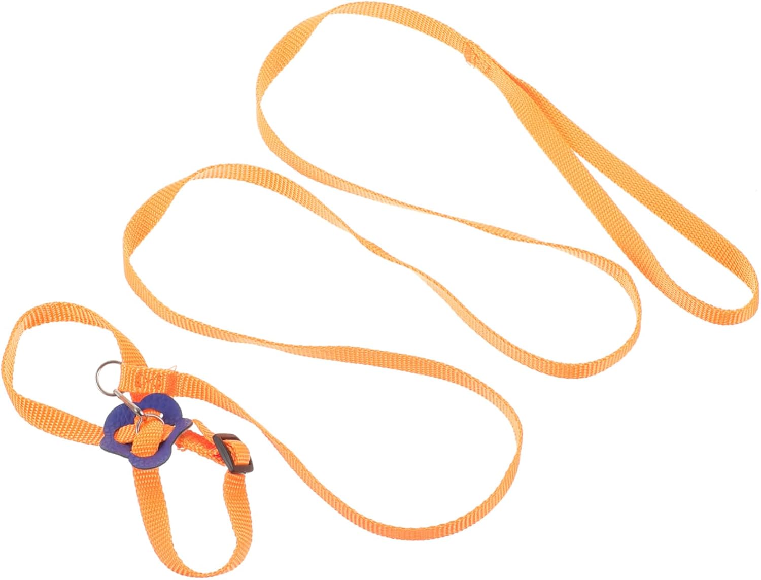 Levemolo Pet Traction Harness for Lizards Crawler Leash for Small Pets Comfortable and Lightweight for Outdoor Adventures Orange