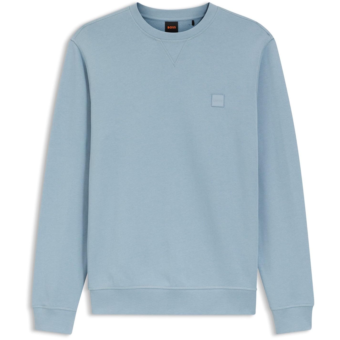 Boss Men's Blue 458 Westart Crew Sweatshirt, Premium Cotton Long M