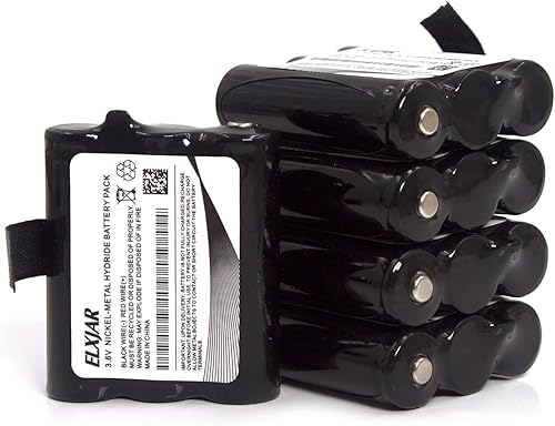Paquete de 5 baterías Ni-MH de 3.6 V 1200 mAh de repuesto para radios bidireccionales Midland BATT10, AVP13, X-Talker T71, T75, T77, T79