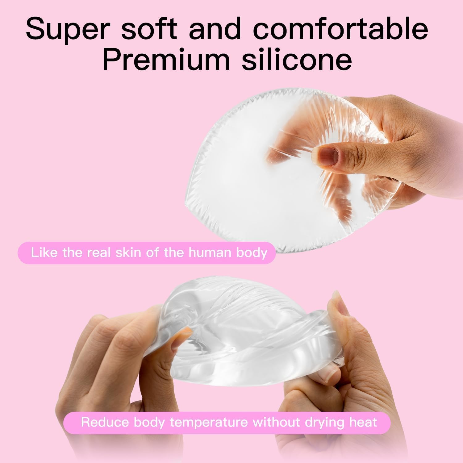 Silicone Bra Inserts-Clear Gel Push Up Breast Pads - Bra Padding Bust Enhancer Bust Push up Pads Swimsuit - Image 3