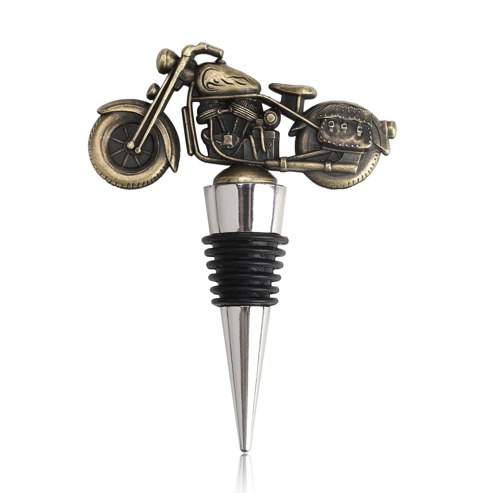 Motorcycle Wine Bottle Stopper Vintage Bronze Motorcycle Bottle