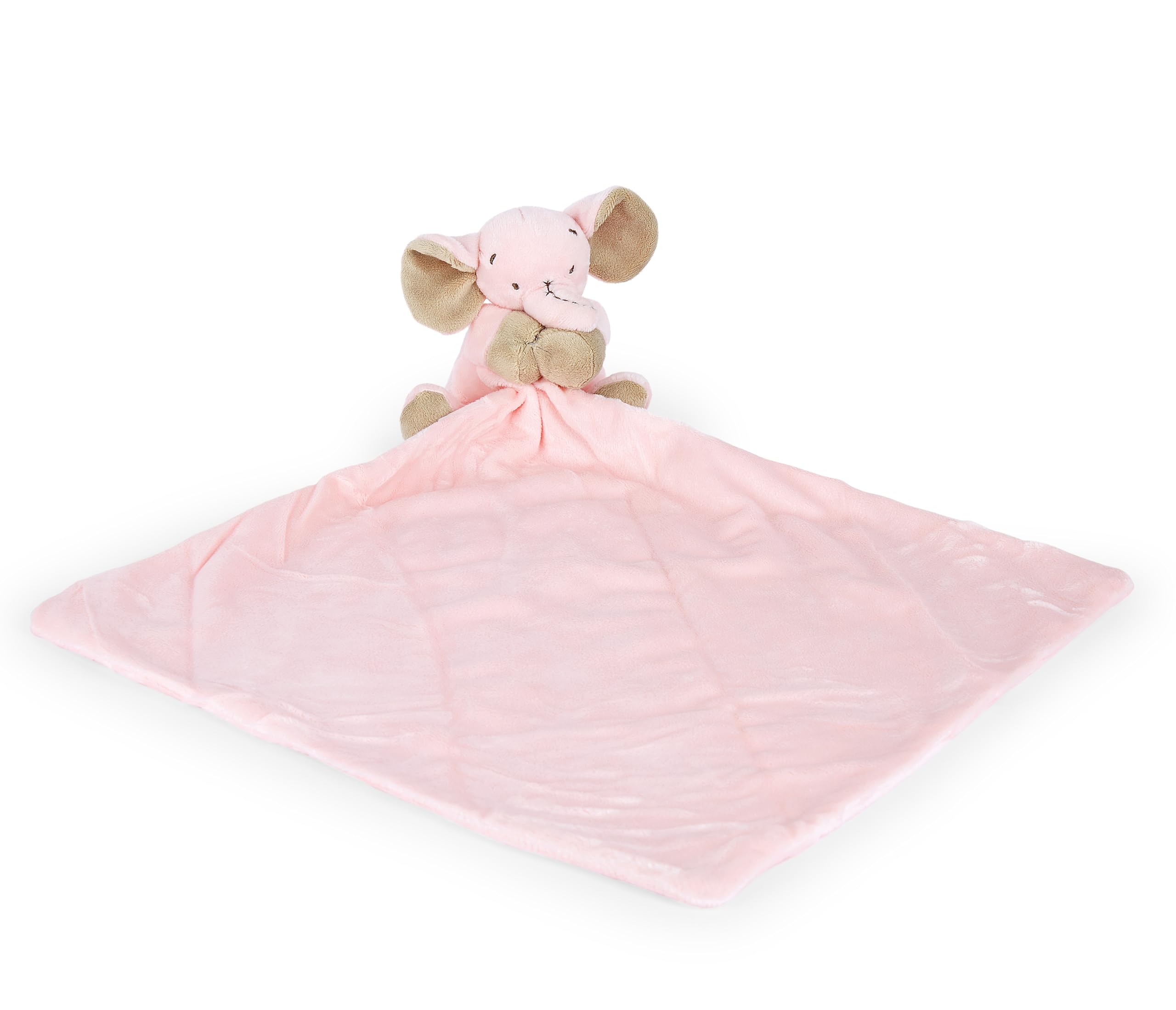 Mousehouse Gifts Men's Pink Elephant - Soft Plush Baby Blanket With Teddy Comforter, Soothing Newborn Swaddle For Boys And Girls